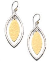 Thumbnail for your product : Gurhan Willow 24K Yellow Gold & Sterling Silver Marquis Drop Earrings