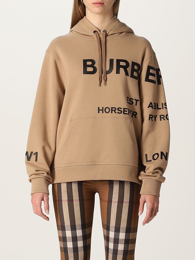 burberry moletom com capuz beige