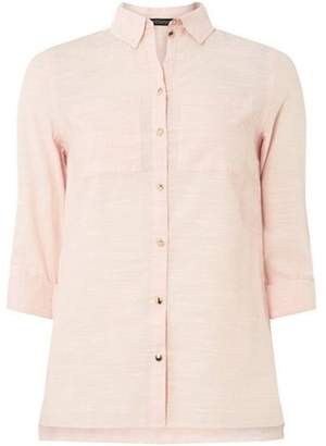 Dorothy Perkins Womens Pink Gold Button Shirt