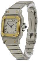 Thumbnail for your product : Cartier Preowned Santos Automatic White Dial Stainless Steel Ladies Watch
