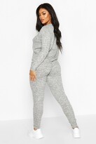 Thumbnail for your product : boohoo Plus Rib Top And Jogger Co-Ord