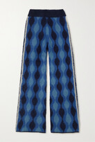 Intarsia Knitted Straight-leg Pants 