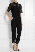 Thumbnail for your product : Erdem Vala cotton-blend lace jumpsuit