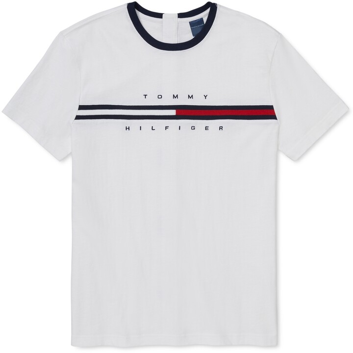 Tommy Hilfiger White Men's T-shirts | ShopStyle