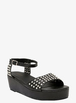 Thumbnail for your product : Torrid Faux Leather Studded Platform Sandals (Wide Width)