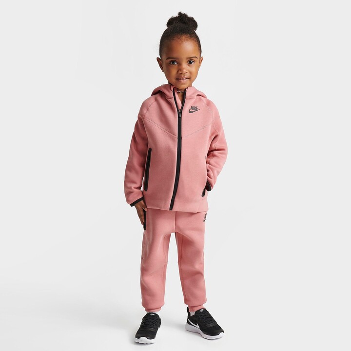 Girls' Little Kids' Nike Sportswear Tech Fleece Full-Zip Hoodie and Jogger  Pants Set