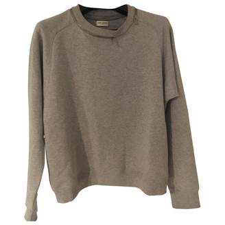 Saint Laurent \N Grey Cotton Knitwear & Sweatshirts