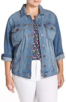Thumbnail for your product : KUT from the Kloth Helena Distressed Denim Jacket