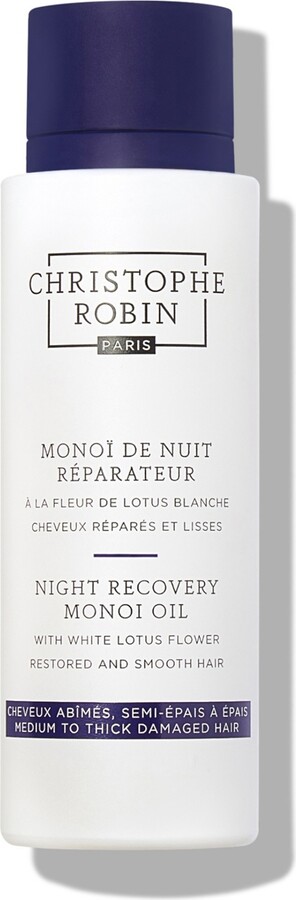 Christophe Robin Night Recovery Monoï Oil with White Lotus Flower 92ml