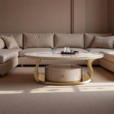 Latitude Run Minimalist and light luxury coffee table