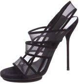 Thumbnail for your product : Gucci Mesh Slingback Sandals w/ Tags