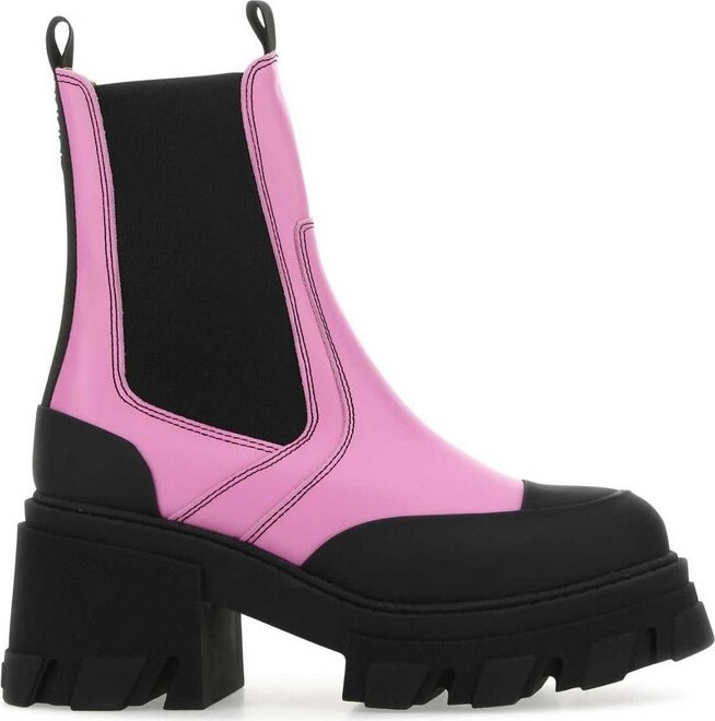 Ganni Women's Pink Boots | ShopStyle