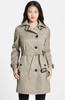 Thumbnail for your product : MICHAEL Michael Kors Asymmetrical Trench Coat (Petite)