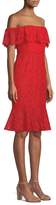 Thumbnail for your product : BCBGMAXAZRIA Off-The-Shoulder Lace Dress