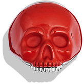 Thumbnail for your product : David Yurman Waves Carved Skull Ring with Red Tiger's Eye