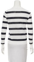 Thumbnail for your product : A.L.C. Striped Cutout Sweater