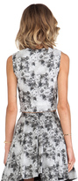 Thumbnail for your product : Robert Rodriguez Floral Crop Top