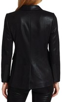 Thumbnail for your product : Alice + Olivia Macey Shawl Collar Vegan Leather Blazer