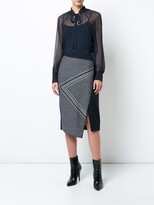 Thumbnail for your product : Voz Asymmetric Pattern Skirt