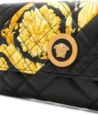 Versace quilted print clutch bag
