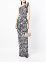 Thumbnail for your product : Rachel Gilbert Kara embellished one-shoulder gown