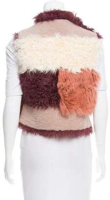 Jocelyn Mixed Fur Patchwork Vest