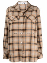 Thumbnail for your product : Off-White Logo-Detail Check Flannel Shirt