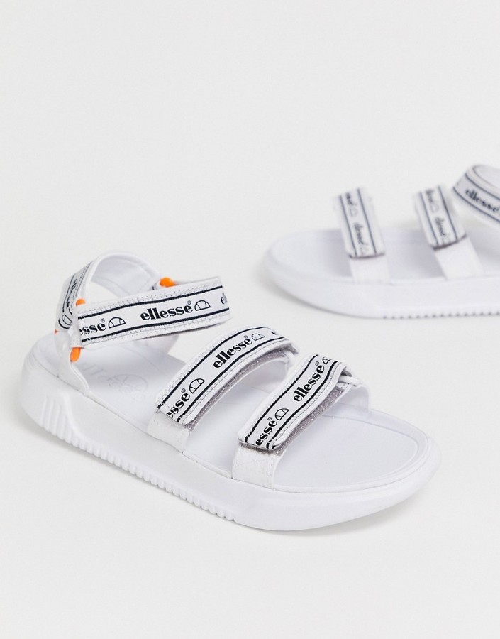 Ellesse denso chunky sandal in white - ShopStyle
