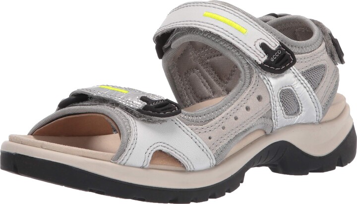 ecco silver sandals