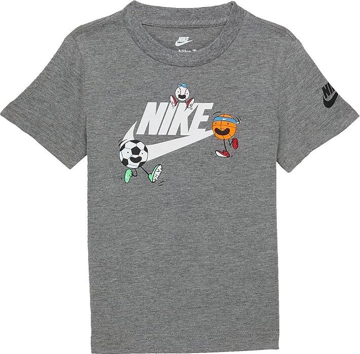 Nike Kids Futura Emoji T-Shirt (Little Kids/Big Kids) (Carbon Heather)  Boy's Clothing - ShopStyle