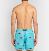 Thumbnail for your product : Vilebrequin Mistral Mid-Length Embroidered Swim Shorts