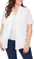Thumbnail for your product : Foxcroft Perla Linen Blend Open Front Cardigan