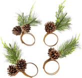 Thumbnail for your product : North Pole Trading Co. Enchanted Woods 4-pc. Pinecone Napkin Ring
