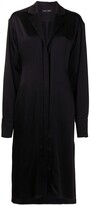 Thumbnail for your product : Proenza Schouler Hammered Satin Long-Sleeve Dress