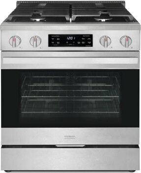 RCA 30 in. 4.6 cu. ft. Gas Range with 4 Sealed Burners and Convection Oven in Stainless Steel