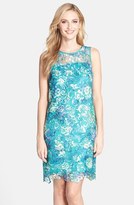 Thumbnail for your product : Donna Ricco Tie Dye Lace Shift Dress