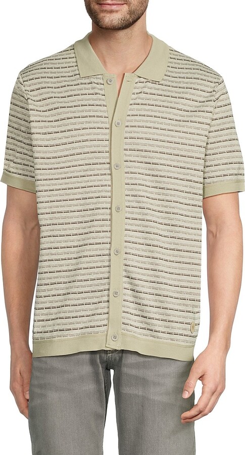 Buffalo David Bitton Wrenley Textured Logo Shirt