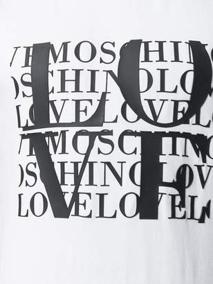 Love Moschino logo patch T-shirt