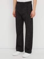 Thumbnail for your product : Hope West Wide Leg Wool Blend Poplin Trousers - Mens - Black