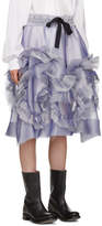 Thumbnail for your product : Roberts | Wood Purple Sheer Silk Ruffle Skirt