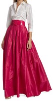 Thumbnail for your product : Carolina Herrera Pleated Silk Maxi skirt