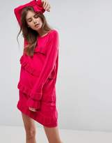 Thumbnail for your product : ASOS Dress With Ruffle And Fluted Sleeve