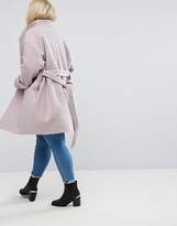 Thumbnail for your product : ASOS Curve Textured Throw On Coat
