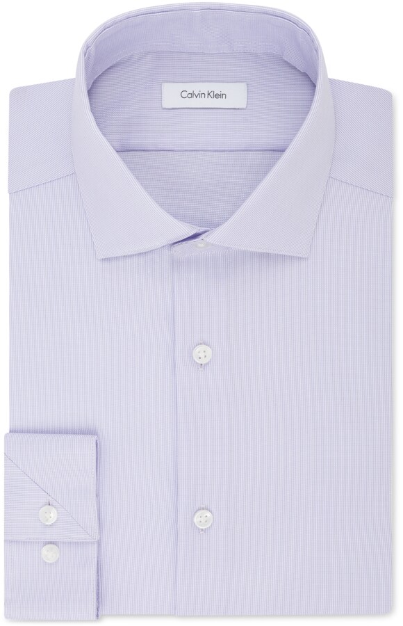 mixer Blaast op Exclusief Calvin Klein Men's Purple Dress Shirts | ShopStyle
