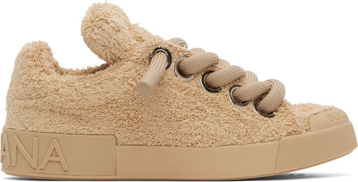 Dolce & Gabbana Tan Portofino Sneakers - ShopStyle