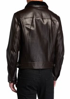 Thumbnail for your product : Tom Ford Men's Shearling-Trim Leather Jacket
