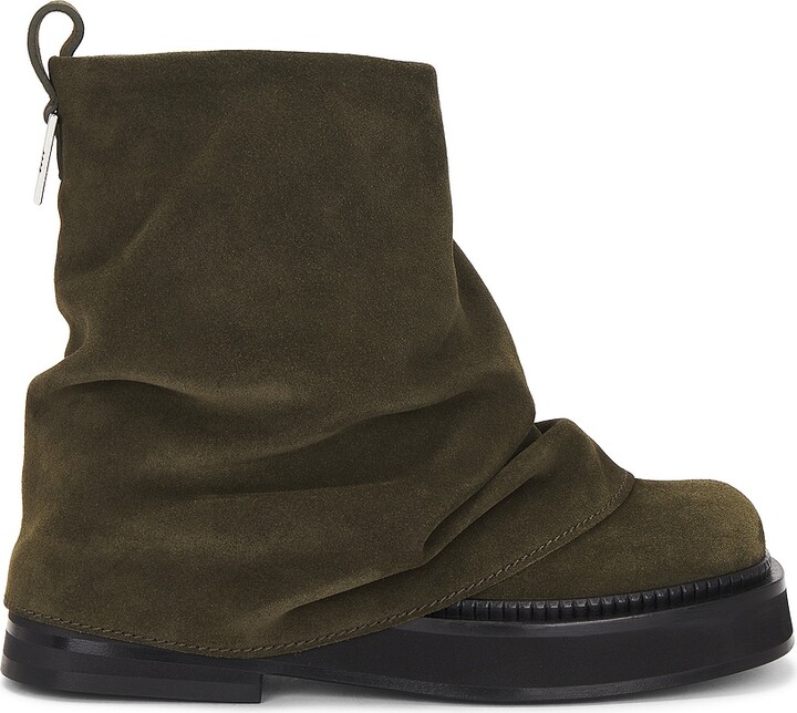 THE ATTICO Mini Robin Combat Boot in Army