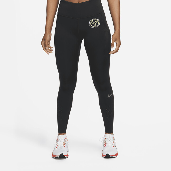 Nike Women's Epic Luxe Running Leggings with Pockets in Black - ShopStyle  Pants