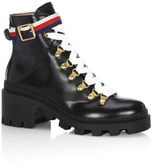 gucci magnum leather moto boots