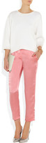 Thumbnail for your product : Kain Label Rory High-Waisted Washed-Silk Tapered Pants